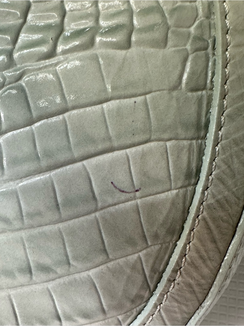 Brahmin Bethany Sea Glass Melbourne Shoulder Bag Crocodile Embossed - Picture 11 of 15